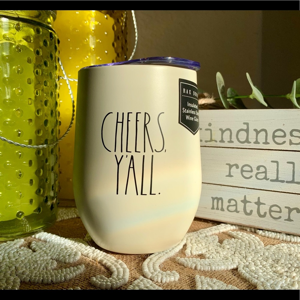 Rae Dunn ‘Cheers Y’all’ Stainless Steel Wine Glass